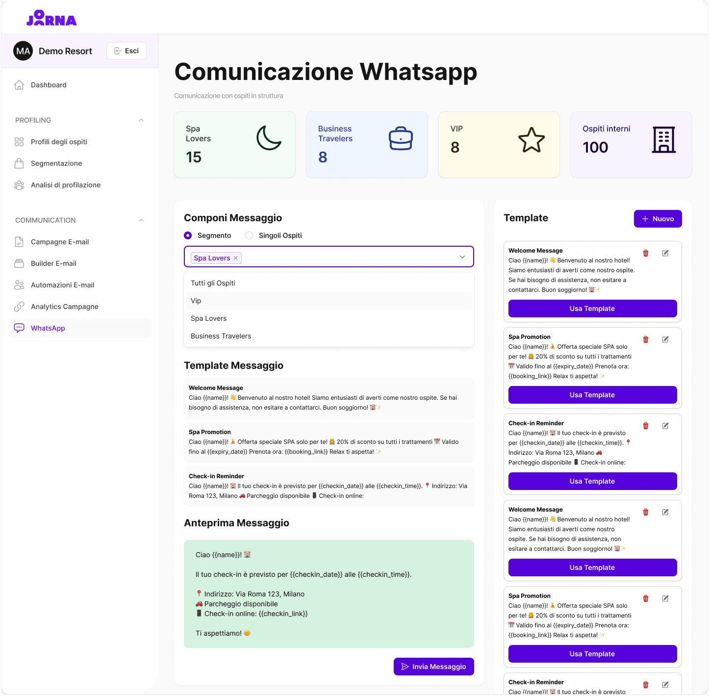 Joorna - Comunicazione WhatsApp Joorna - Comunicazione WhatsApp