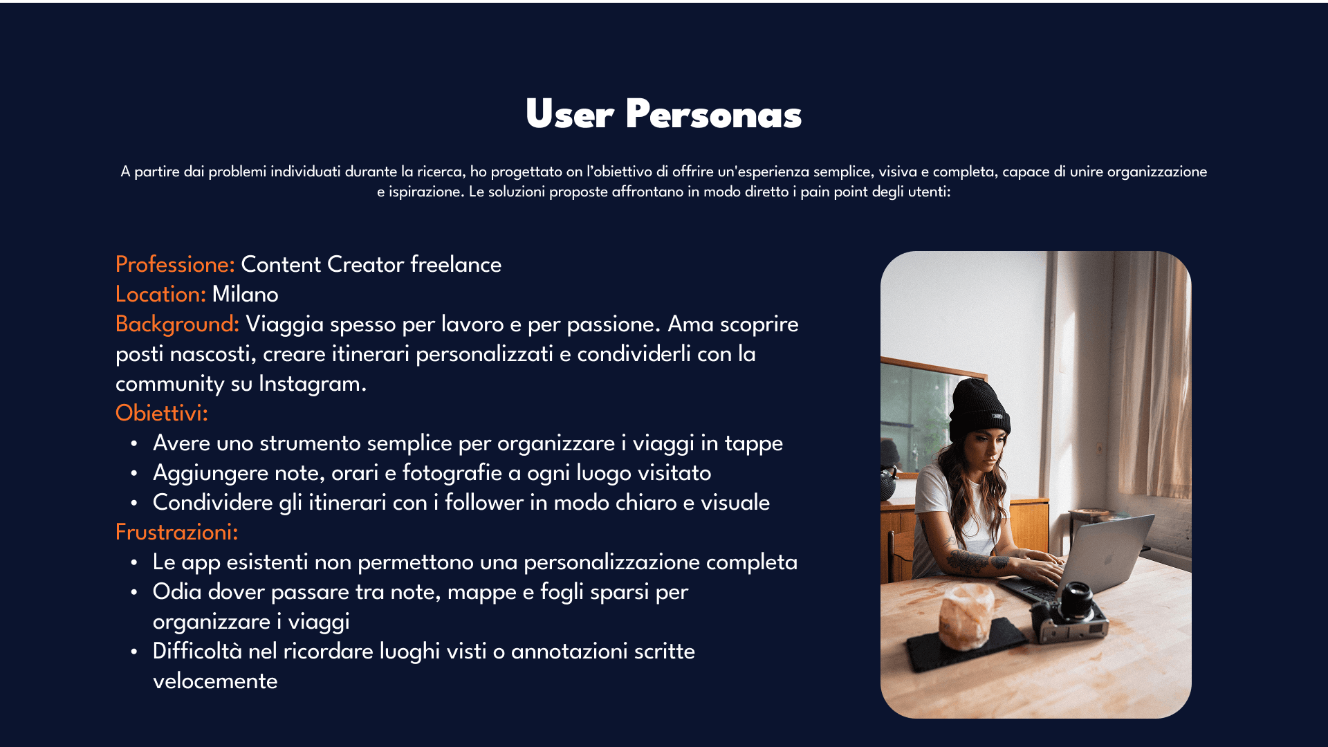 Panoramica del progetto Travel App Panoramica del progetto Travel App