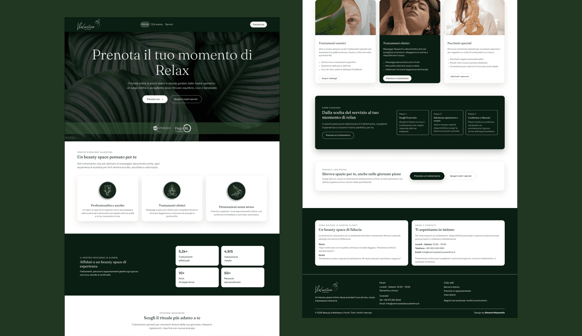Valentina Beauty Space - Brand identity Valentina Beauty Space - Brand identity