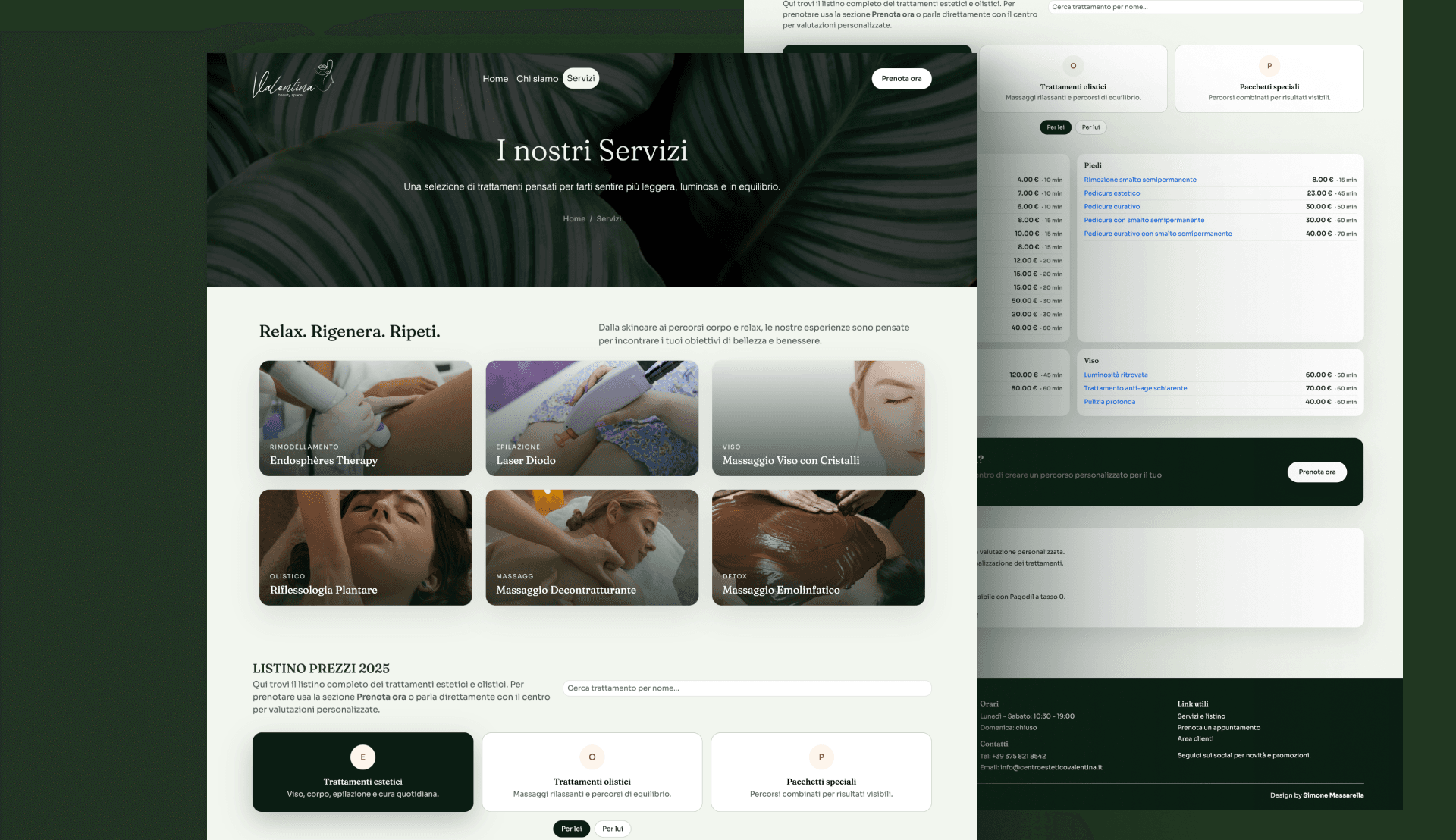 Valentina Beauty Space - Brand identity Valentina Beauty Space - Brand identity