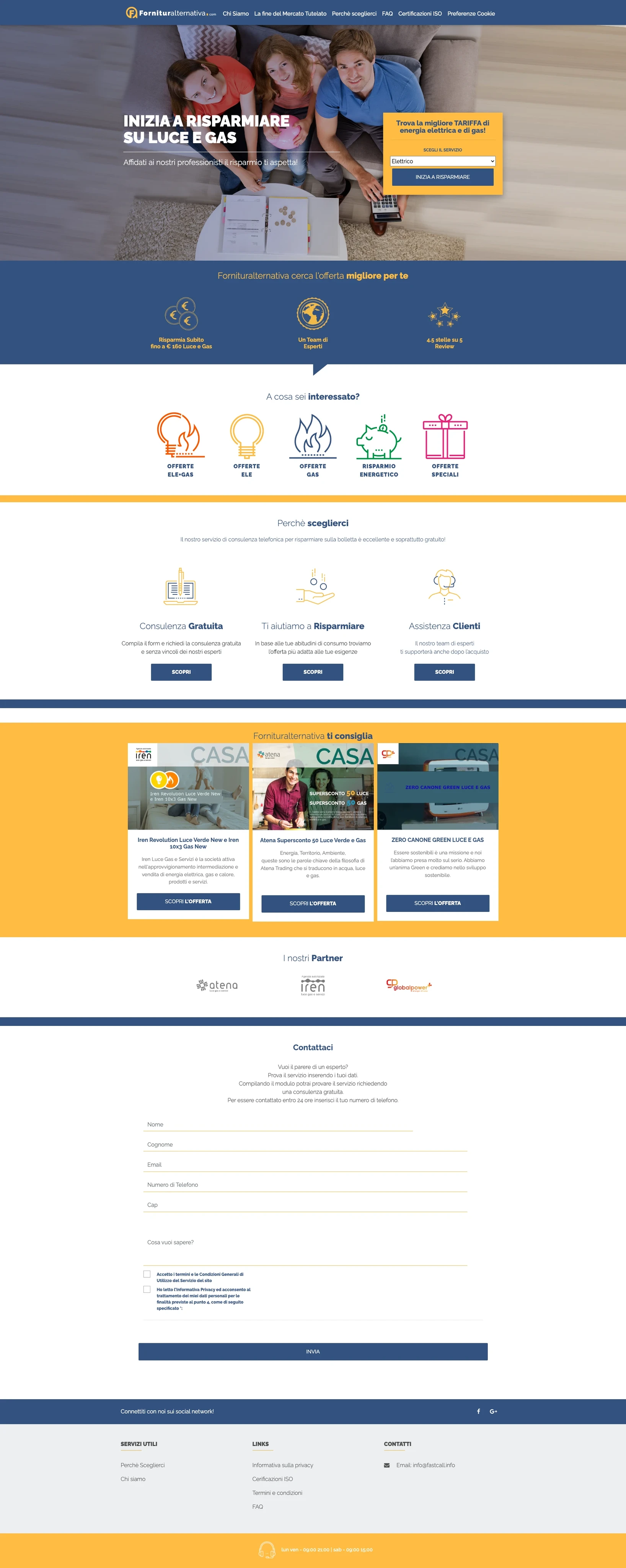 Fornitura Alternativa - Mobile View