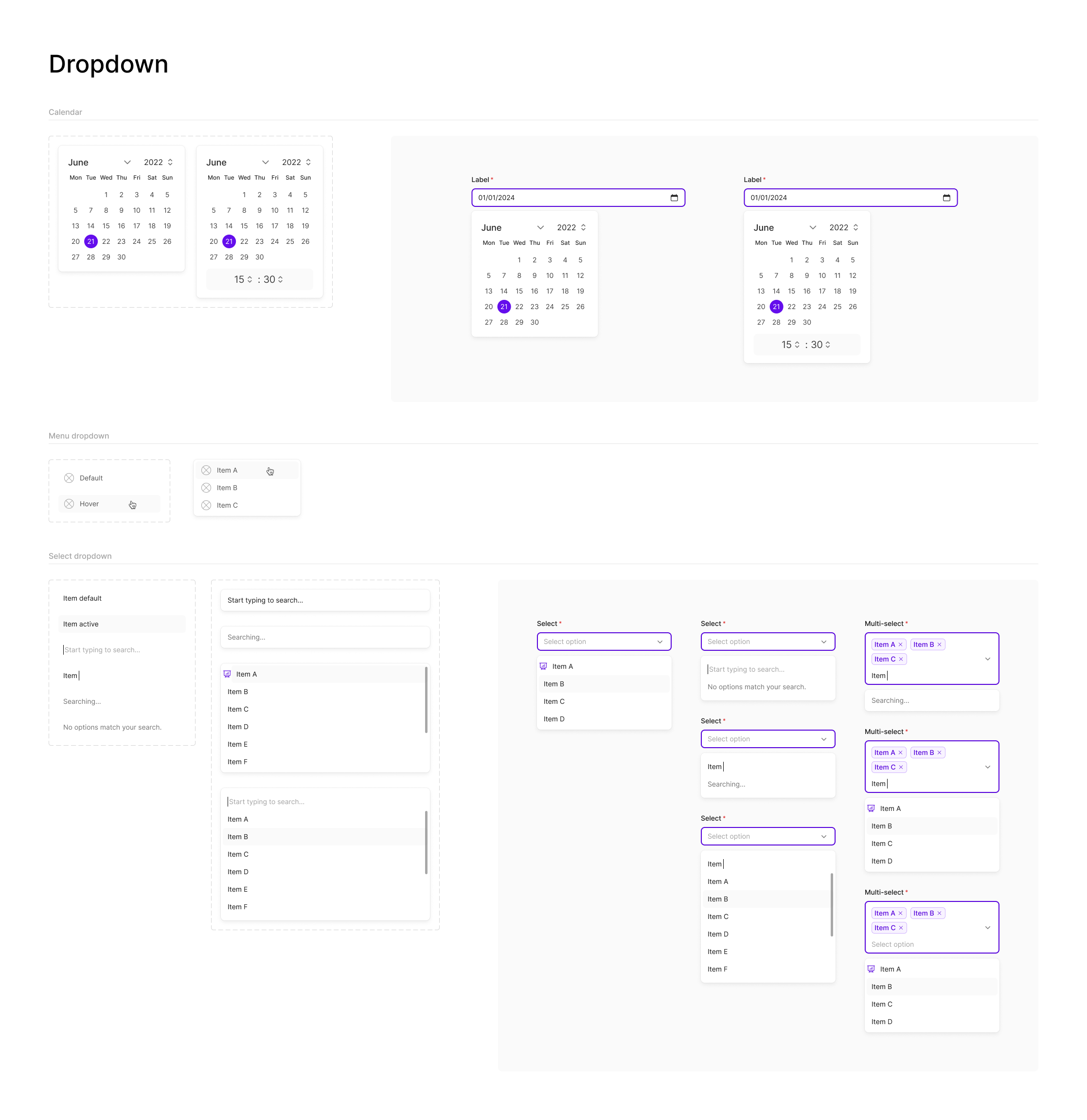 Joorna - Dropdown Components